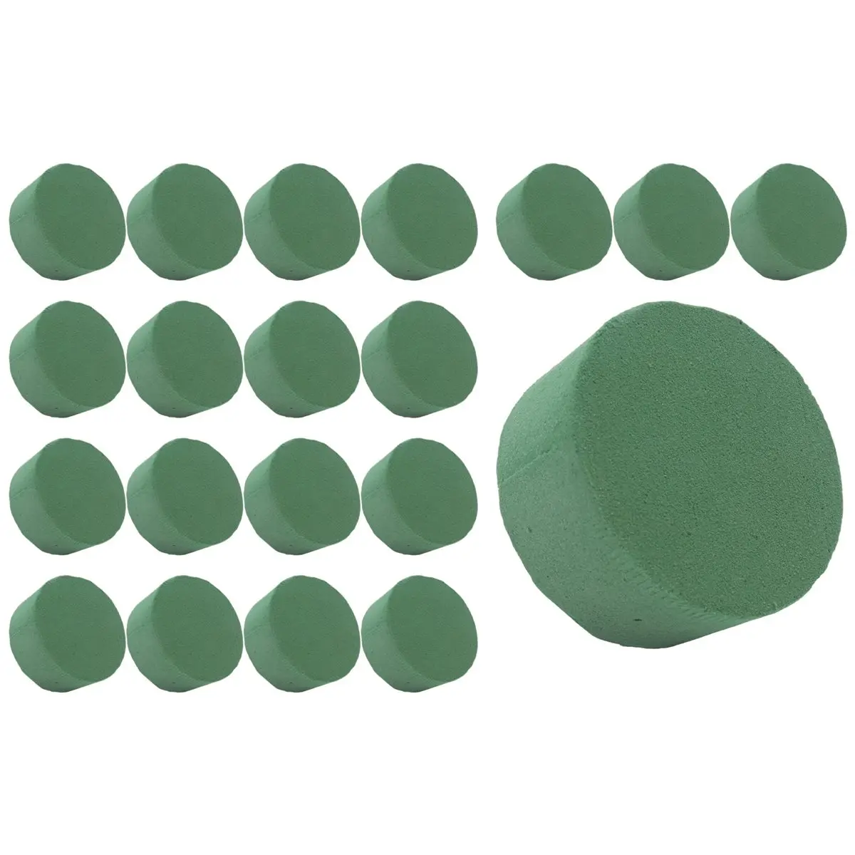 Round Floral Foam Pack of 20,Wet Florist Styrofoam Block Flower Arrangement Supplies for Craft Project,Party Decoration