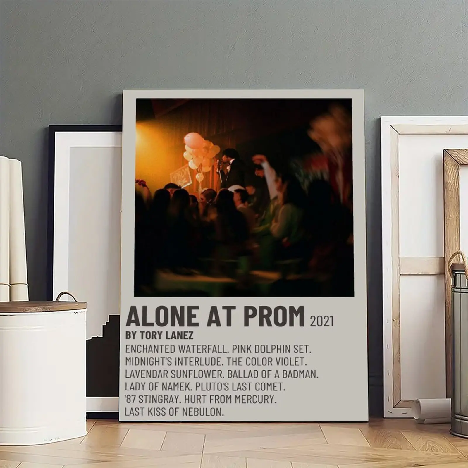 Tory Lanez Alone at PromPoster Photo Canvas Frameless Cover Poster Artwork Canvas Wall Art Room Decoration Hanging Chart Printing Canvas Printing Room Aesthetics