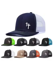Unisex Baseball Cap, Cross Printing Design, Mesh Material, Adjustable Fit, Casual Style, All-Season Wear, Perfect for Outdoors & Gifts, Outdoor Hats