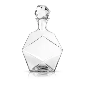 Viski Faceted Crystal Liquor Decanter