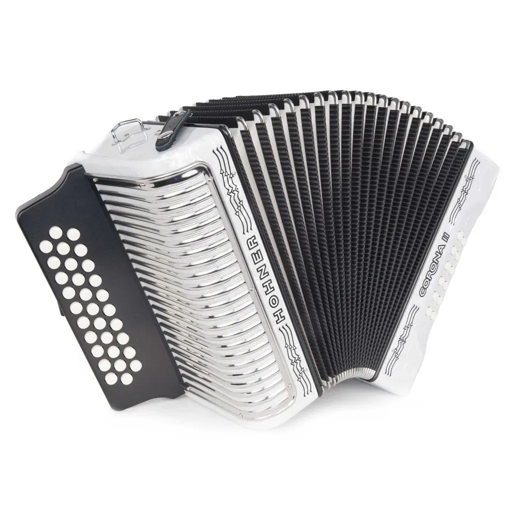 Hohner Corona II Accordion FBE White Hohner Corona II Accordion FBE White