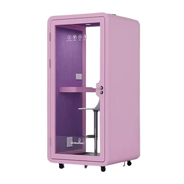 Pink Office Furniture Modern Booth