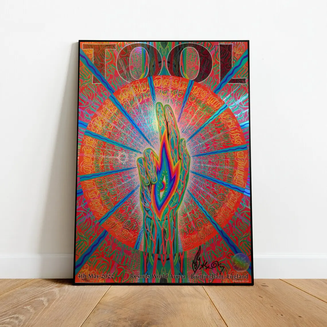 Tool Band Concert Poster Birmingham Tour May 4 2022 Decor Artwork Decor Artwork Decor Artwork Wall Decoration