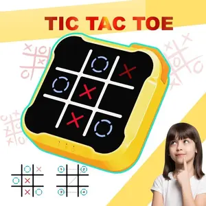 Tic Tac Toe Bolt game, children's and adults' birthday gifts, electronic board games for education and memory growth, portable travel, two player games, parent-child interaction, camping essentials, handheld electric intelligence toys
