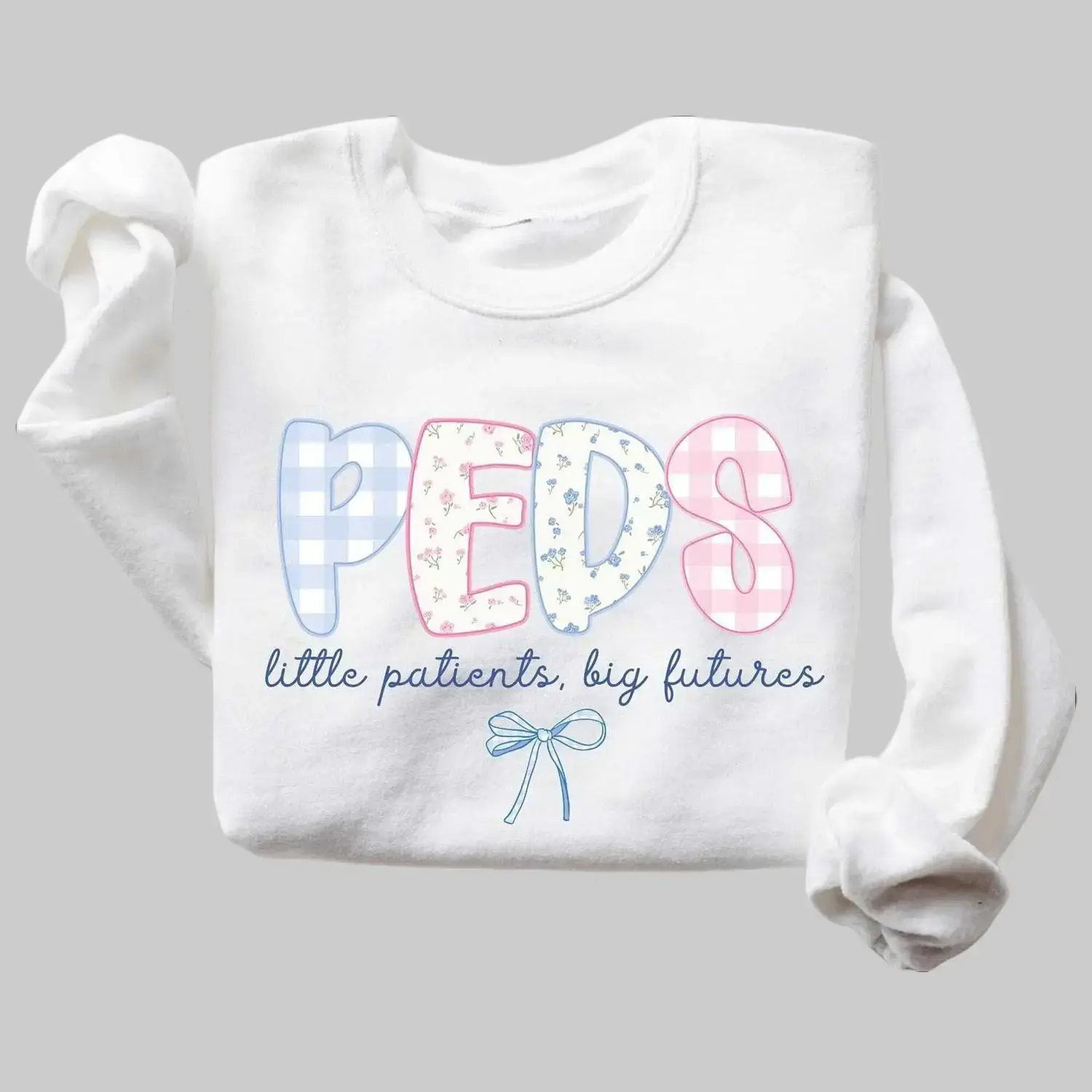 Pediatric Nurse Sweatshirt, PEDS Shirt, Peds Nurse, PICU Nurse Gift, Preppy Pediatrician Shirt, Pediatric Student Shirt, RN nurse