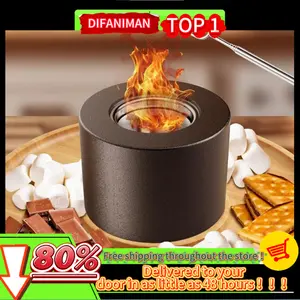 [Essential to resist cold waves, indoor and outdoor heating] Wood-burning stove, tent stove, portable camping stove, with chimney tube, front window, side frame, mini wood-burning stove for outdoor tents, picnics, truck trips, and woodcutter's hut.