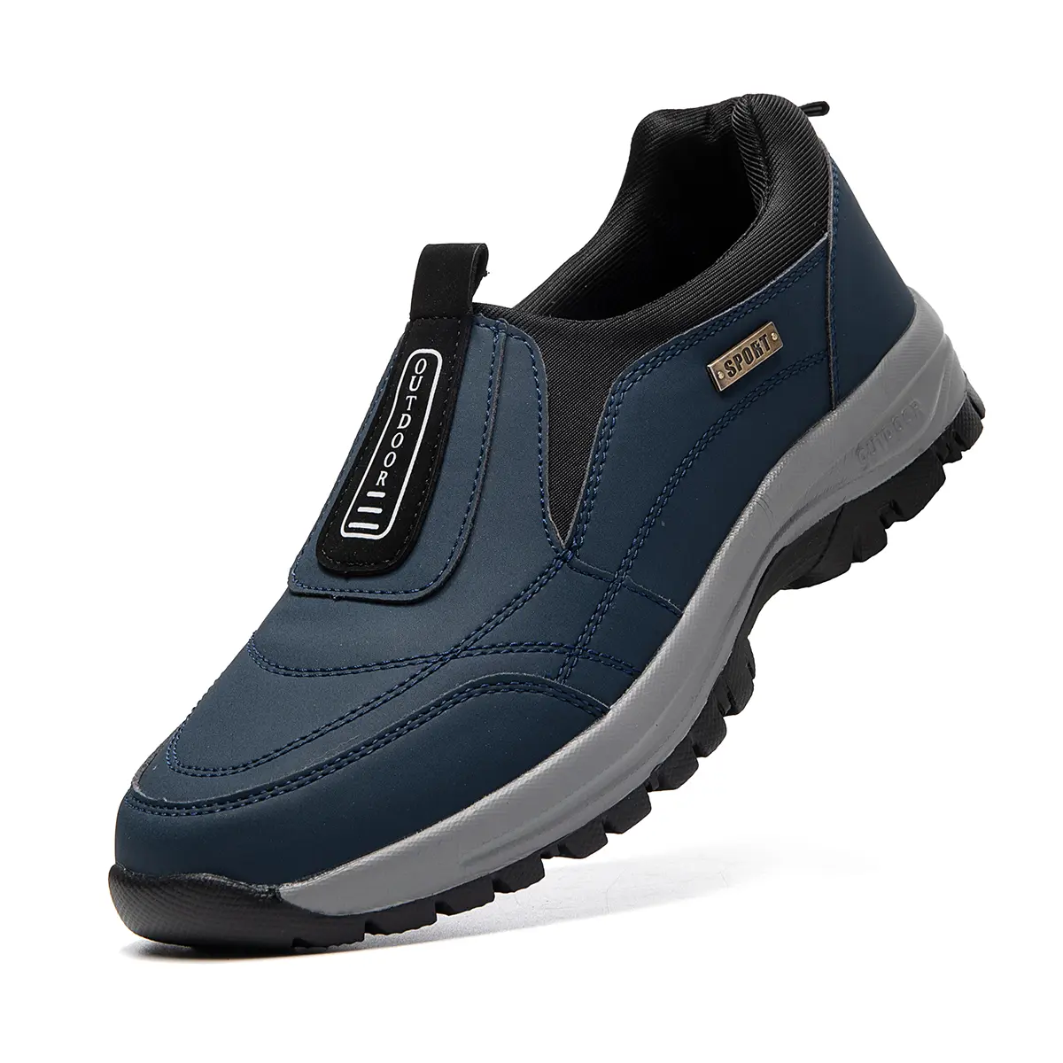 Men's Durable Outdoor Trekking Soft Hiking Athletic Shoes - Lightweight Large-Size Breathable Casual Trainers, Cross-Border Footwear, Father's Day Gifts