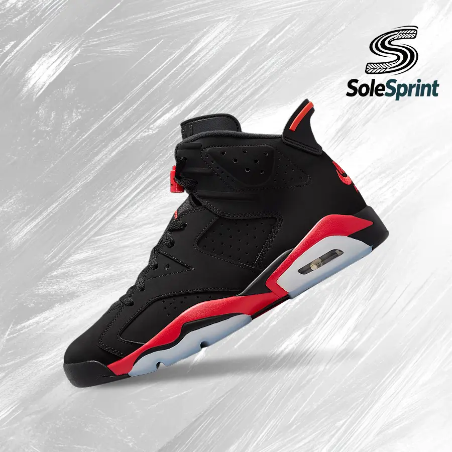 NIKE Air Jordan 6 Retro Infrared Men's Casual Trendy Sneaker, A Daily Everyday Shoe with Shock-Absorbing Comfort, CT8529-001, Everyday Sneaker, Casual Trendy Sneakers