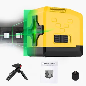 2 Lines Laser Level,green lines, Self-Leveling Cross Line Laser , for Construction Picture Hanging, Battery Included Measurement Modes Tool