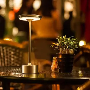 Rechargeable Table Lamp, Cordless Table Lamp, Touch Control LED Desk Lamp, Bedside Nightstand Lamp for Dining Restaurant Patio, Light Decor, Decorative Light