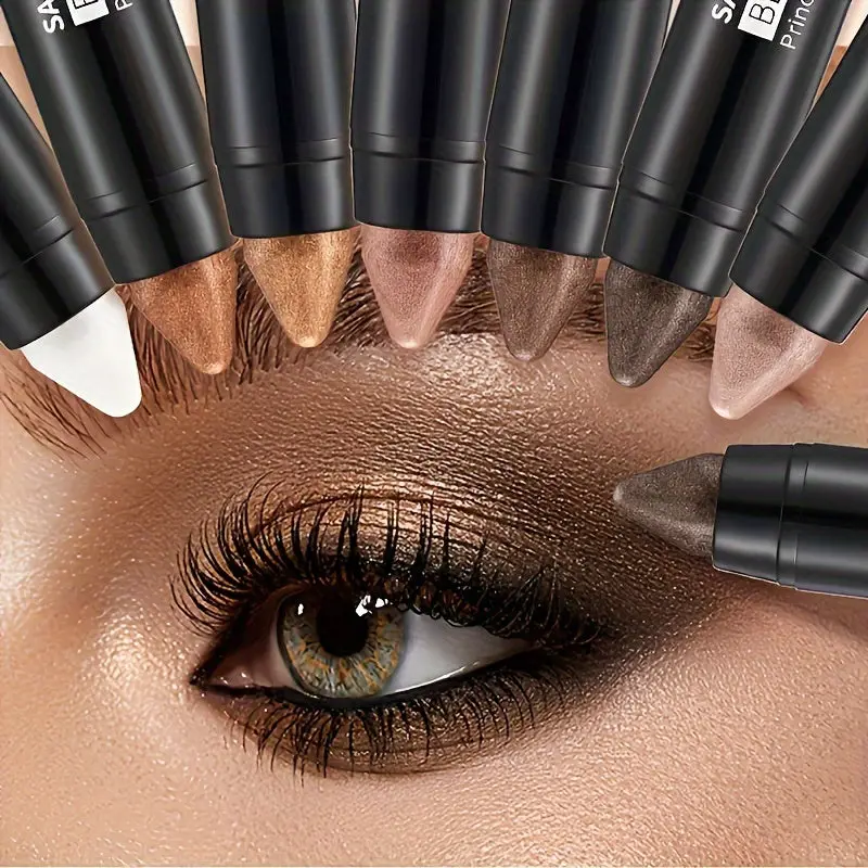 7-Piece Waterproof Eye Shadow Stick Set Matte & Pearlescent Shades for Natural Long-Lasting Eye Makeup Smooth Application Perfect for Daily Looks Compact Flawless Finish Ideal Gift