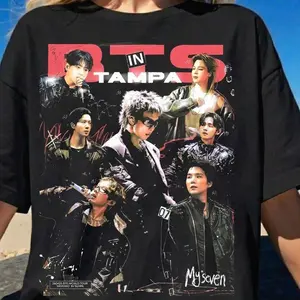 Bangtan Members Tampa Unisex Heavy Cotton Tee, Bangtan Concert World Tour Merch & Gift 2026, Bangtan 2026 Album Songs Concert Tee ECK C1S