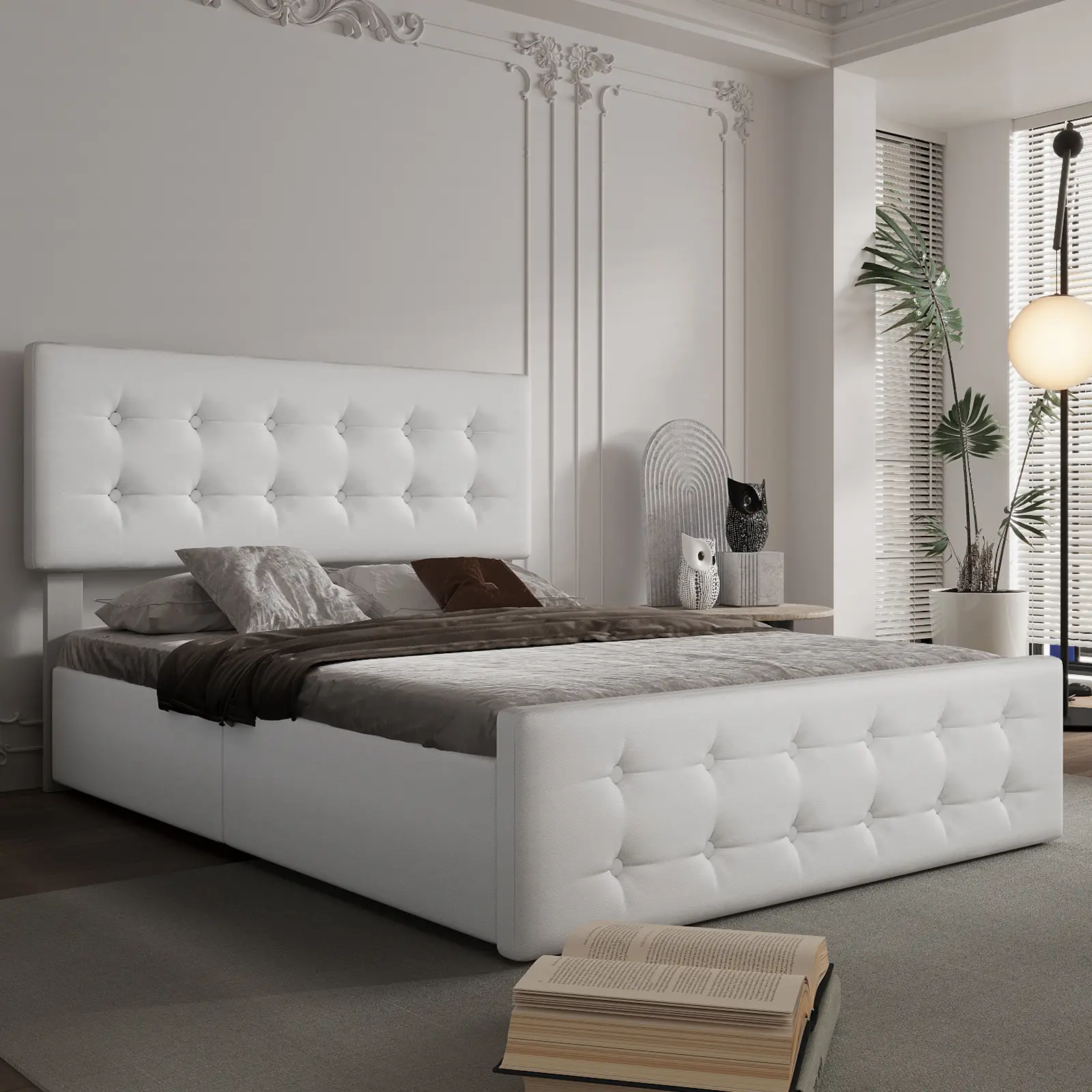 Off-white PU(AX-2) QUEEN