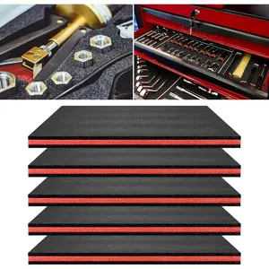 5 count Tool Box  17.3x12x1 inch Tool Inserts for Cases  Sheets Box Organizer for Toolbox Cabinet Chest Drawer Storage Craft