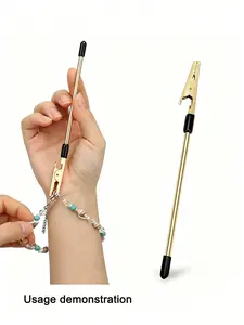 Bracelet Helper Tool, Jewelry Helper Hand Bracelet Helpers, Fastening and Hooking Equipment for Jewelry Bracelet Necklace Watch Clasps Zipper