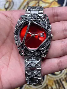 Luxury Men's Vintage Quartz Watch, High End Watch, Stylish Watch, Alloy Case, Round Analog Dial, Calendar Display, Casual Fashion, Perfect Gift, Daily Wear, Casual Trendy Wristwatch