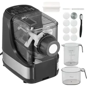 VEVOR Electric Pasta Maker, 150W Automatic Noodle Maker Machine with 8 Pasta Shapes, 4 Intelligent Modes, 500g Flour Capacity Pasta Maker Machine with Measuring Cups, Cleaning Brush for Home Kitchen