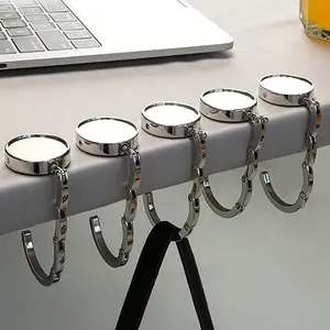 1/3count metal handbag hooks, Chain, folding, portable, non-slip, unique, multi-purpose, used tables, wallet holders