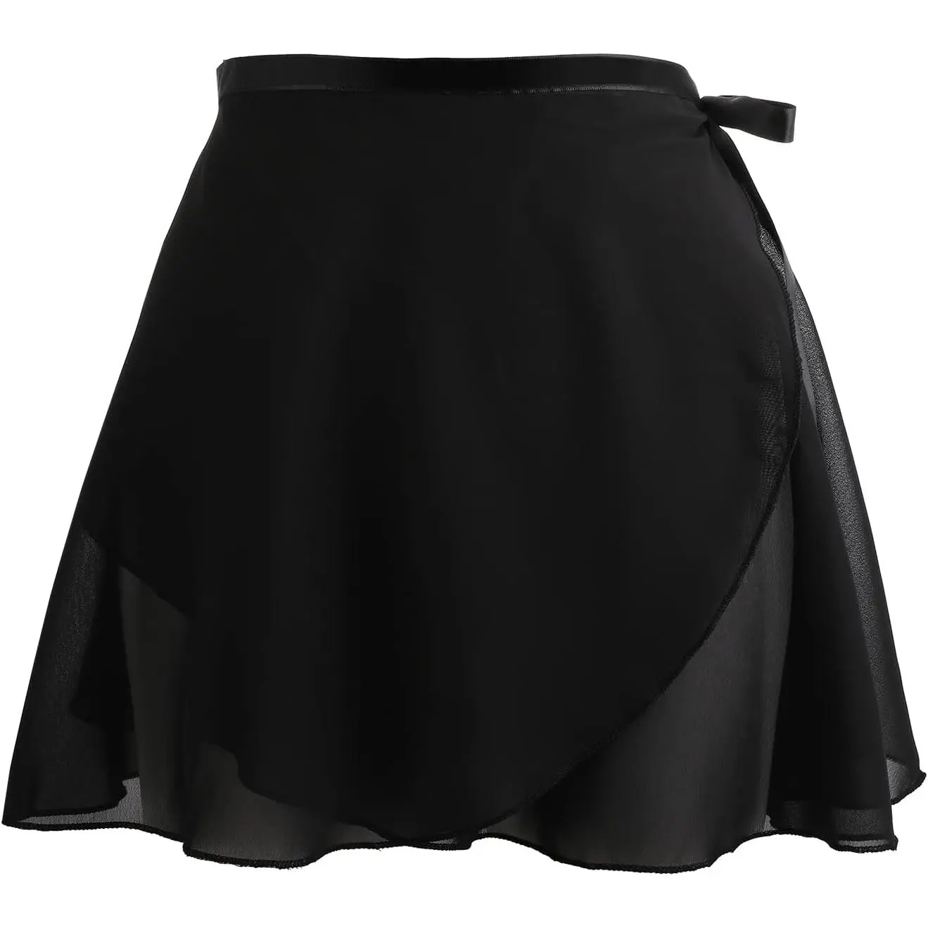 Women's Ballet Wrap Skirt Chiffon Dance Wrap Skirt with Adjustable Waist Tie Gymnastics Ballet Skirts for Women Womenswear Bottom Underwear Lady