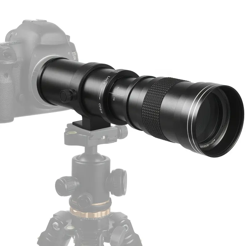 420-800mm F8.3 Telephoto Zoom Lens(MF)+ T-Mount for Sony A7 IV-III/ZV-E10/a7R V/a7C II/a7R IV/a7S III/a1/a9 III/a6400/a6100/a9 II/a7 II/a6000/NEX-6/NEX-5/Alpha-Manual Focus Mirrorless Cameras Lens Camera Lenses High Definition Lens