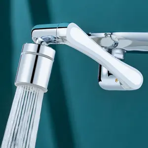 1440° Sink Faucet Aerator Extension Swivel Faucet Extender,2 Sprayer Modes Rotatable Bathroom Kitchen Head Replacement Tap Attachment for G 1/2", 55/64",15/16"