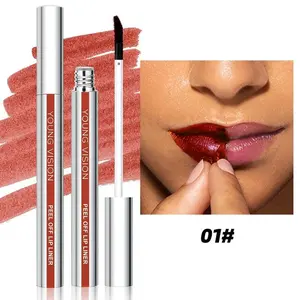 3-Pack Peel Off Lip Liner Tattoo Pen Set – Waterproof, Smudge-Proof Matte Lip Stain for Long-Lasting Definition, Natural & Bold Lip Liner, Easy Peel-Off, Lipstick Gift & Lip Makeup Essential