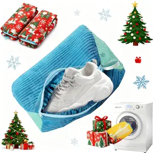 Washing Machine Shoe Bag, Shoes Washing Bag, 1pc Durable Zipper Shoe Laundry Bag, Shoe Storage Bag, Laundry Tools & Accessories for Home Laundry Room