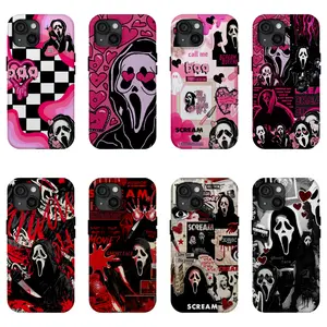 Scream Horror Movie Ghostface Gothic Y2K Phone Case for iPhone 17 16 15 14 13 12 11 Air Pro Max Plus Unique Gift For Holiday Birthday