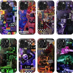 8 styles FNaF 2 Phone Case – Bonnie Foxy Chica Freddy phone case – Horror Game Aesthetic – F-Fi.ve N-Nights 4t F-Fred.dy's phone case fit iphone & SS Galaxy  R