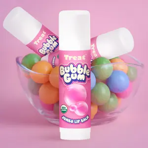 Bubble Gum Jumbo Organic Lip Balm - Coconut, Nourishing, Shea, Comfort, Cocoa, Skincare