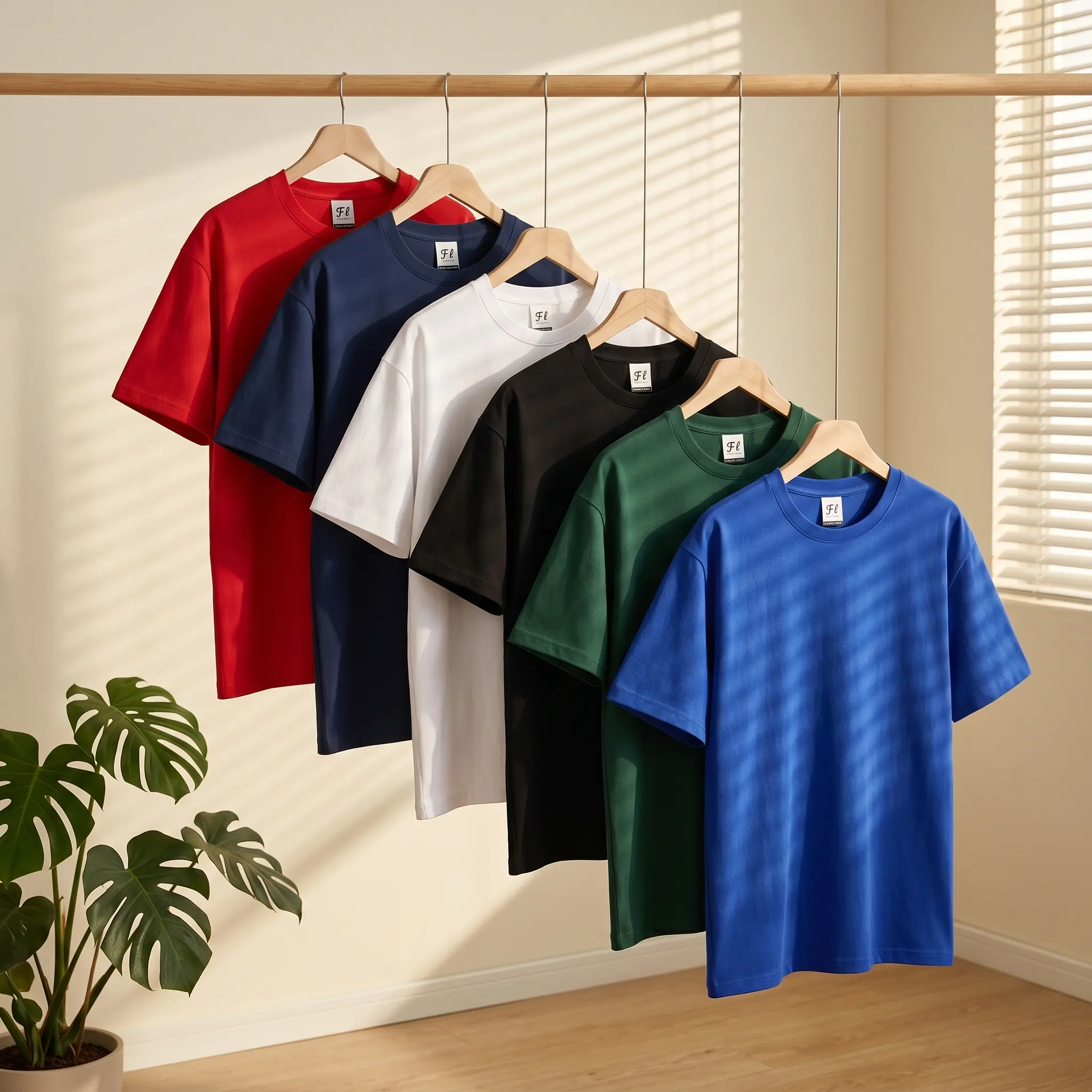3 Pack Unisex Oversized 230 Gram Cotton T Shirt Bundle Solid Color Basic Tees Loose Fit For Daily Outfits & Layering