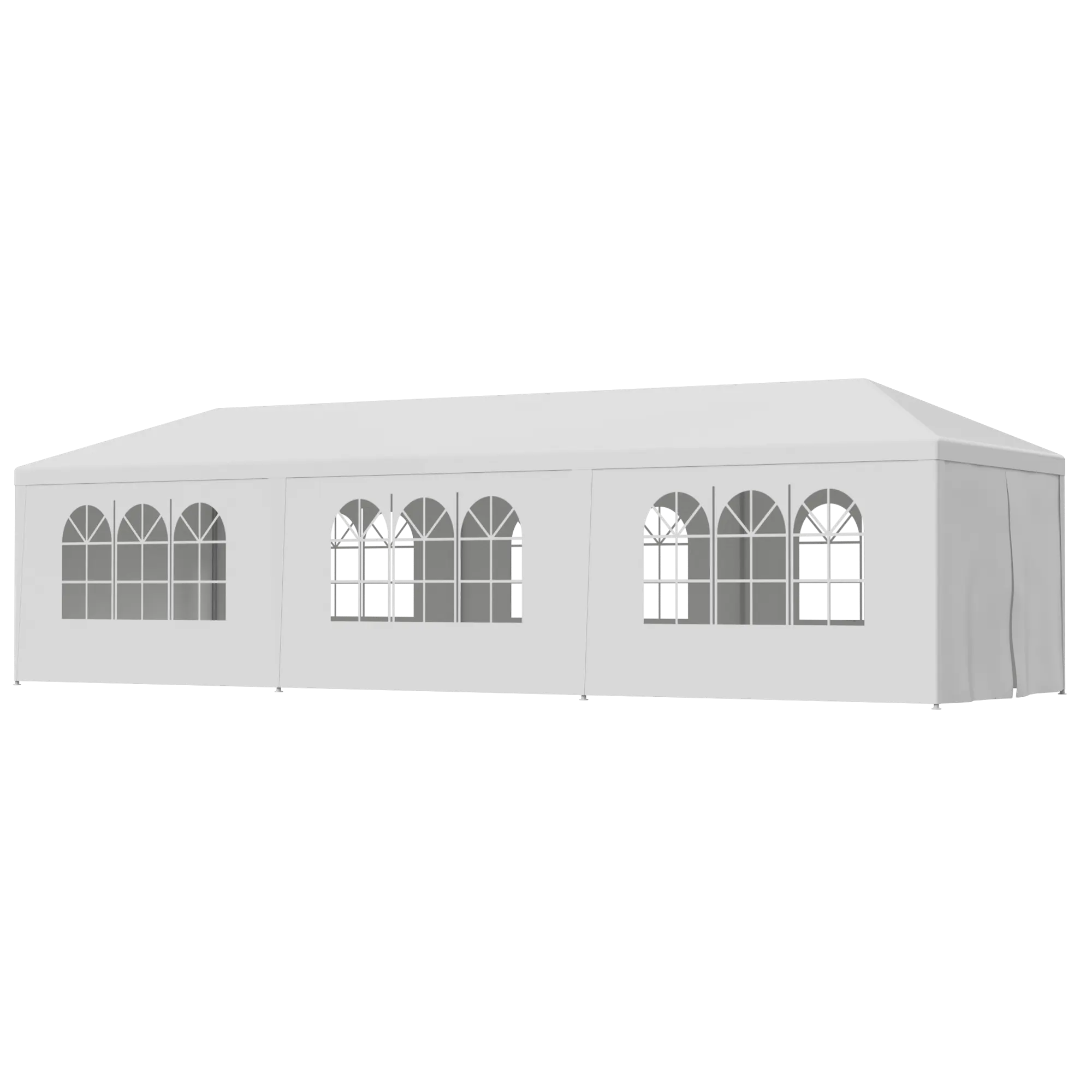 Outdoor Canopy Shelter - SUPERDEAL Large-Size Shaded Canopy with Steel Frame, Polyethylene Material, Multi-Size Options for Wedding, Party Events (White),summerwins,father'sdaygifts,campingessentials,campinggear