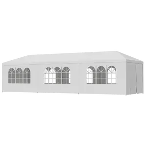 SUPERDEAL Gazebo Party Outdoor Tent in White Wedding Canopy Cater Events