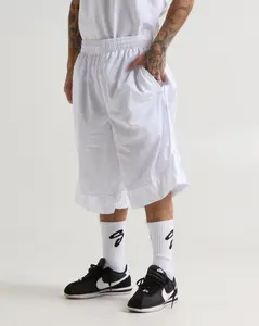 Long Mesh Shorts Breathable Athletic Bottoms