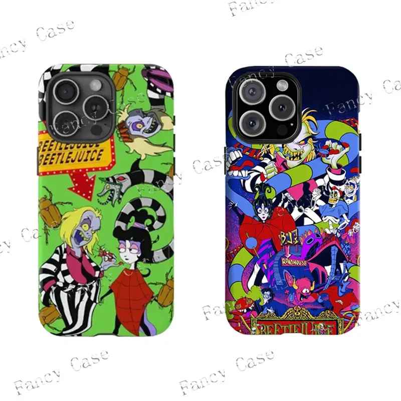 Y-Beetlejuiceee Phone Case  Iconic 80s Horror Comedy Vibes,Having good protective properties,for iPhone 16 15 14 13 12 11 17Pro Max