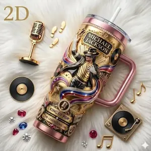 Michael Jackson Tumbler, MJ Tumbler, King of Pop Cup