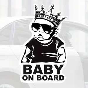 Baby in Car Sticker, Humorous Kids Graphic Decal, Perfect for Car Decoration, Vehicle Decoration, Fun and Unique Design, Ideal Gift for Parents