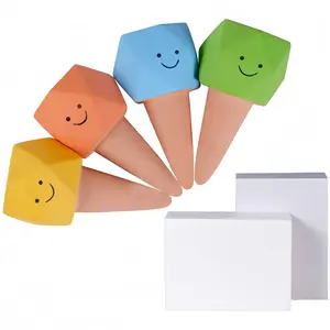 A set of 4 automatic clay cone waterers, cute in design, convenient for watering, prevents mess, suitable for plant care, and makes a great Father's Day, Mother's Day, or birthday gift.