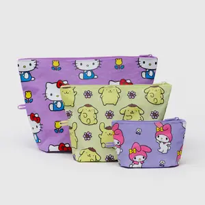 Hello Kitty and Friends x Baggu Go Pouch Set (Fruits + Florals)
