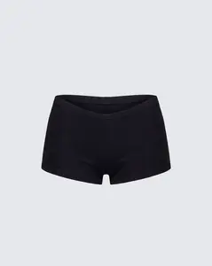 Shemoi Black Jersey Micro Shorts