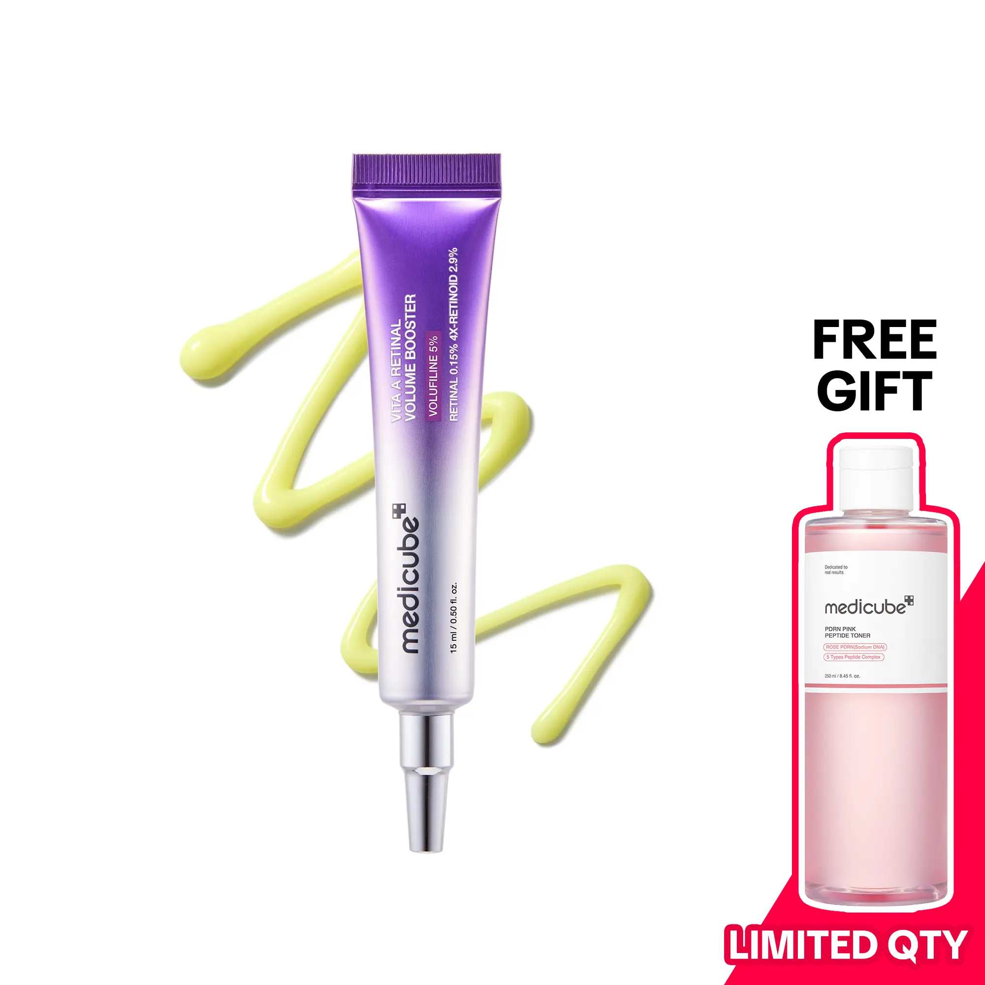 [NEW] [medicube] Vita A Retinal Volume Booster | Retinal + Volufiline + 4X-Retinoid + 4X Micro Boost | Anti-aging, Plumping | Care for Pores, Look of Fine Lines, Skin Elasticity & Firmness For Smoother, Firmer & Youthful-looking Skin  | Korean Skincare