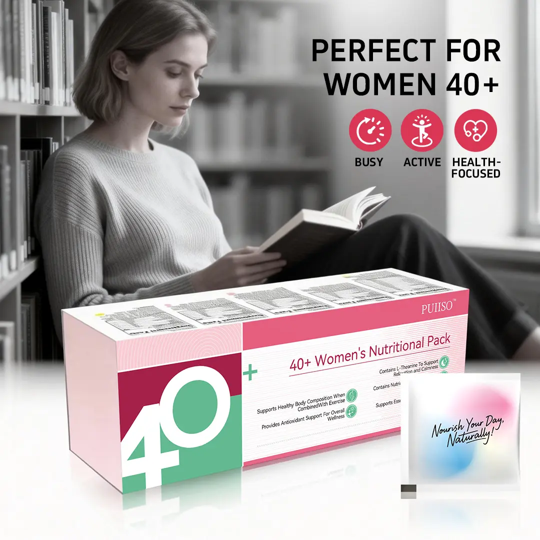 Puiiso Women 40+ Wellness Pack Healthcare Wellness Vitamins - Turmeric Blend with Magnesium Boost, White Tomato, Collagen Peptides, Botanical Extracts, 30-Day Supply, Prop 65 Safe, Skin Care Support Capsules, No Single Item Duplicates, Dietary Supplement