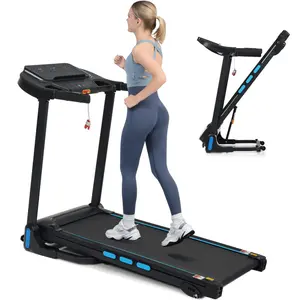 New Treadmills for Home, 3.5HP Hydraulic System Auto Foldable Treadmill with Incline,10MPH 350Lbs Weight Capacity Electric Treadmills with Heart Rate Sensors,Type C & USB Charge ,Bluetooth Speaker