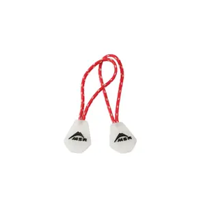Night Glow Zipper Pulls Red/White