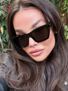Unisex Cat Eye Sunglasses, Trendy Casual Sunglasses, Casual Fashion Shades, Lightweight Durable Design, Perfect for Vacation & Daily Wear