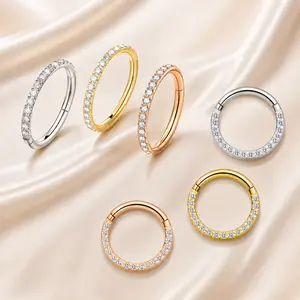 3/6pcs Versatile Hoop Ring – Nose & Ear Piercing Jewelry, Gold/Silver/Rose Gold, Minimalist Sparkle