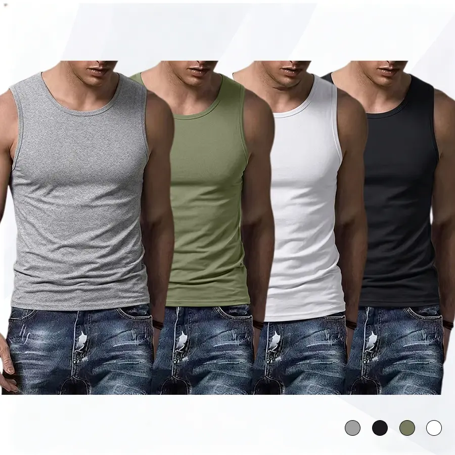 Men's casual vest, summer daily fitness, running, basketball sports vest, comfortable fabric men's vest #SummerVibes