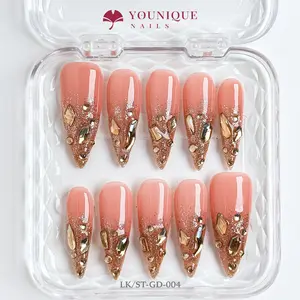Younique Nails  | 10PCS 100% Handmade Press-On Nails | Reusable Colorful Art