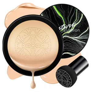 Air Cushion CC Cream Foundation - Mushroom Head BB Cream Face Makeup Moisturizing Concealer Brighten Long-Lasting, Even Skin Tone for All Skin Types
