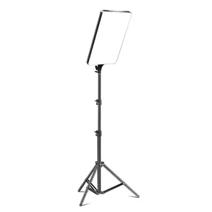 Portable Selfie Light with Tripod Stand, 1 Set Dimmable Video Conference LED Lighting with Remote Control, Shooting Fill Light for Video Recording YT TK Live Streaming, Phone Selfie Camera Accessories